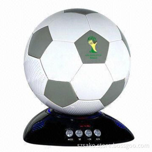 2014 Brazil World Cup Football-shaped Speaker with Dock Stand, Available in Yellow, Grey and Black